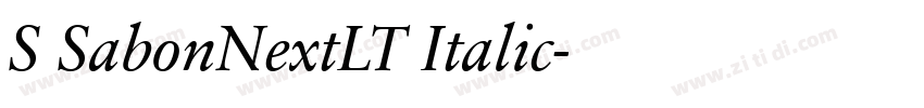 S SabonNextLT Italic字体转换